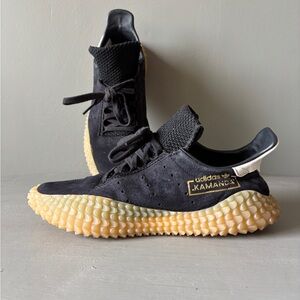 Adidas Kamanda Black Gum Mens Sneakers Soccer-Inspired Shoes Size 7 (CQ2220)